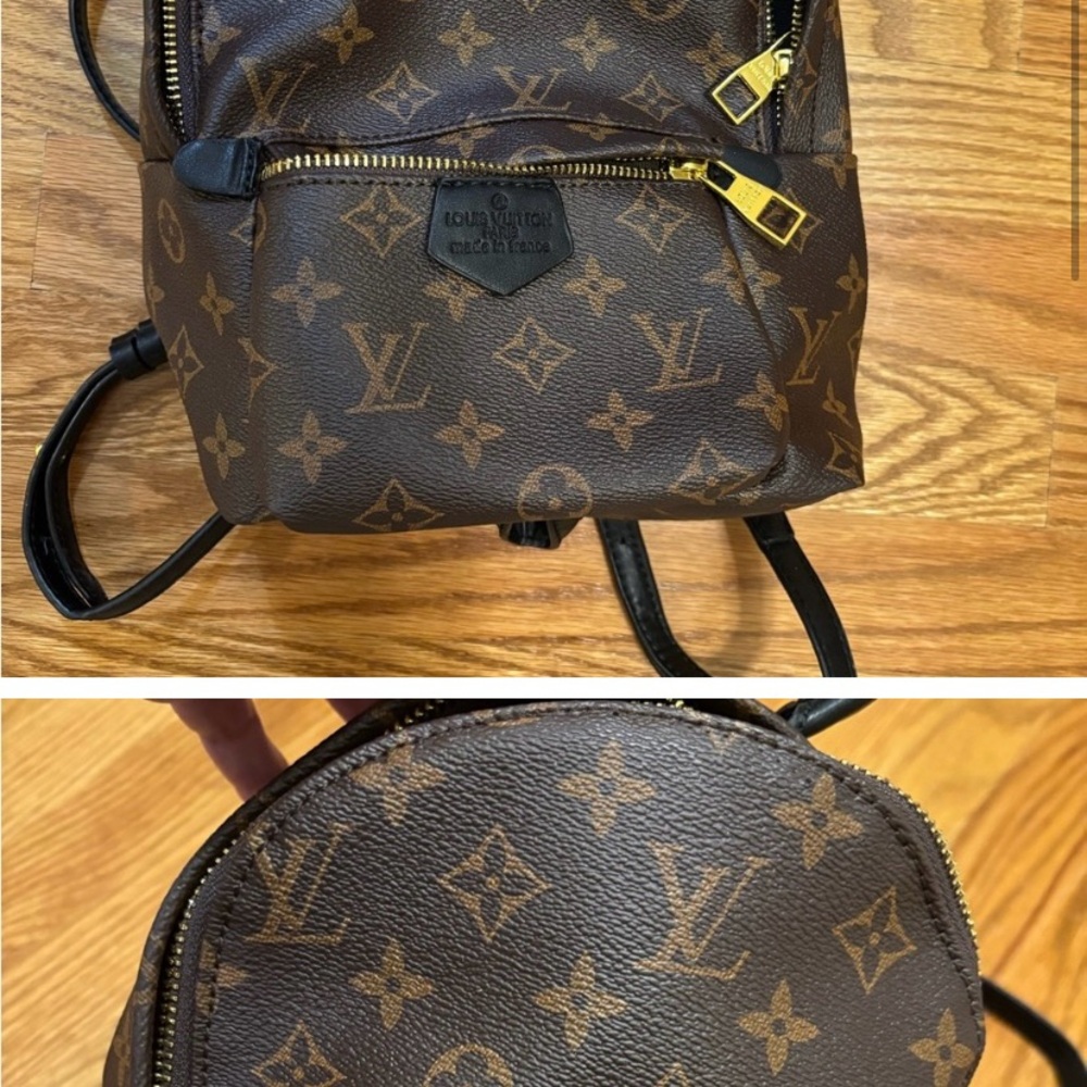 Louis Vuitton Monogram Backpack with Gold Zippers